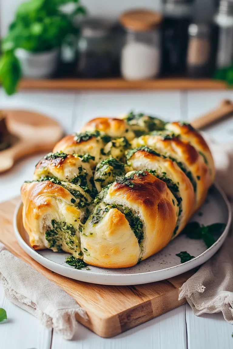 Bärlauch-Faltenbrot mit Kräuterbutter (Zupfbrot) 7 Bärlauch-Faltenbrot mit Kräuterbutter (Zupfbrot)