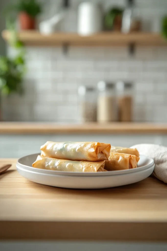 Frühlingsrollen aus dem Airfryer mit Gemüsefüllung