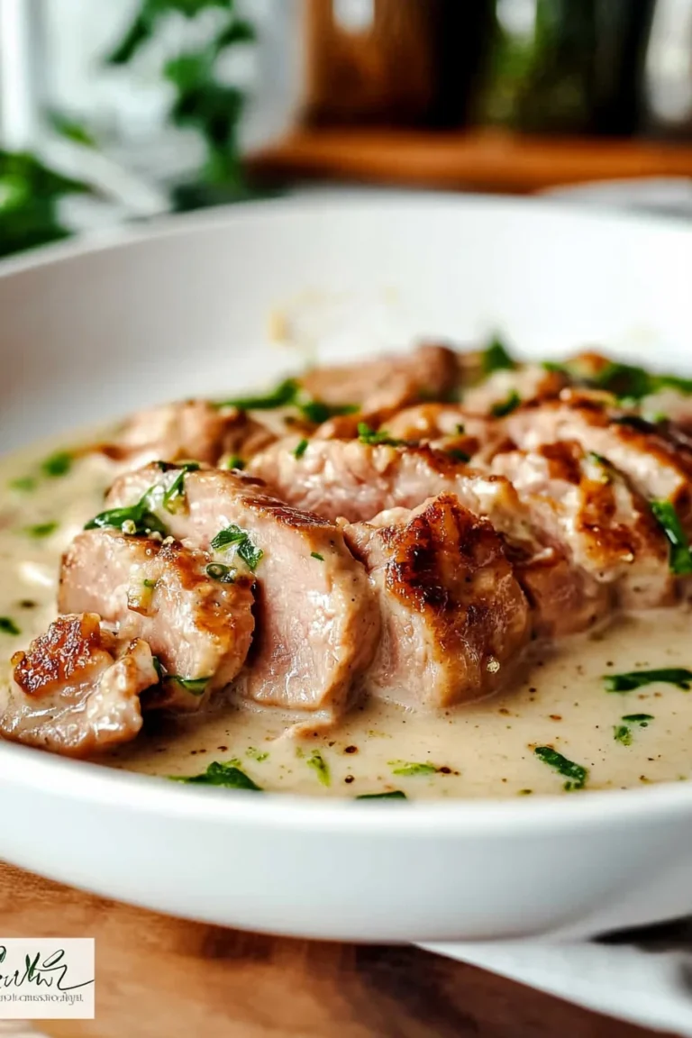 Geschnetzeltes mit Bärlauch (Bärlauch-Rahm-Geschnetzeltes