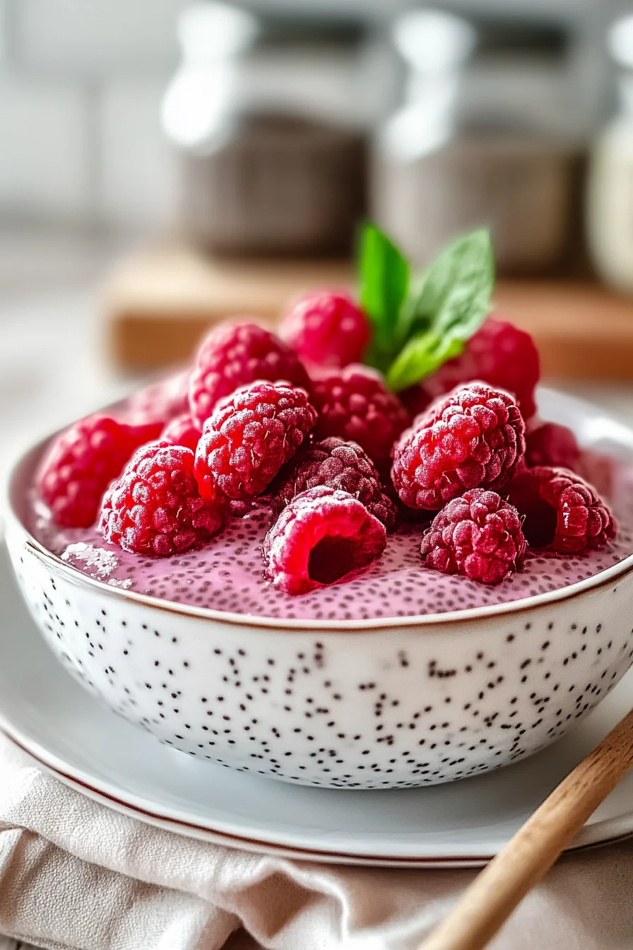 Himbeer-Chia-Pudding