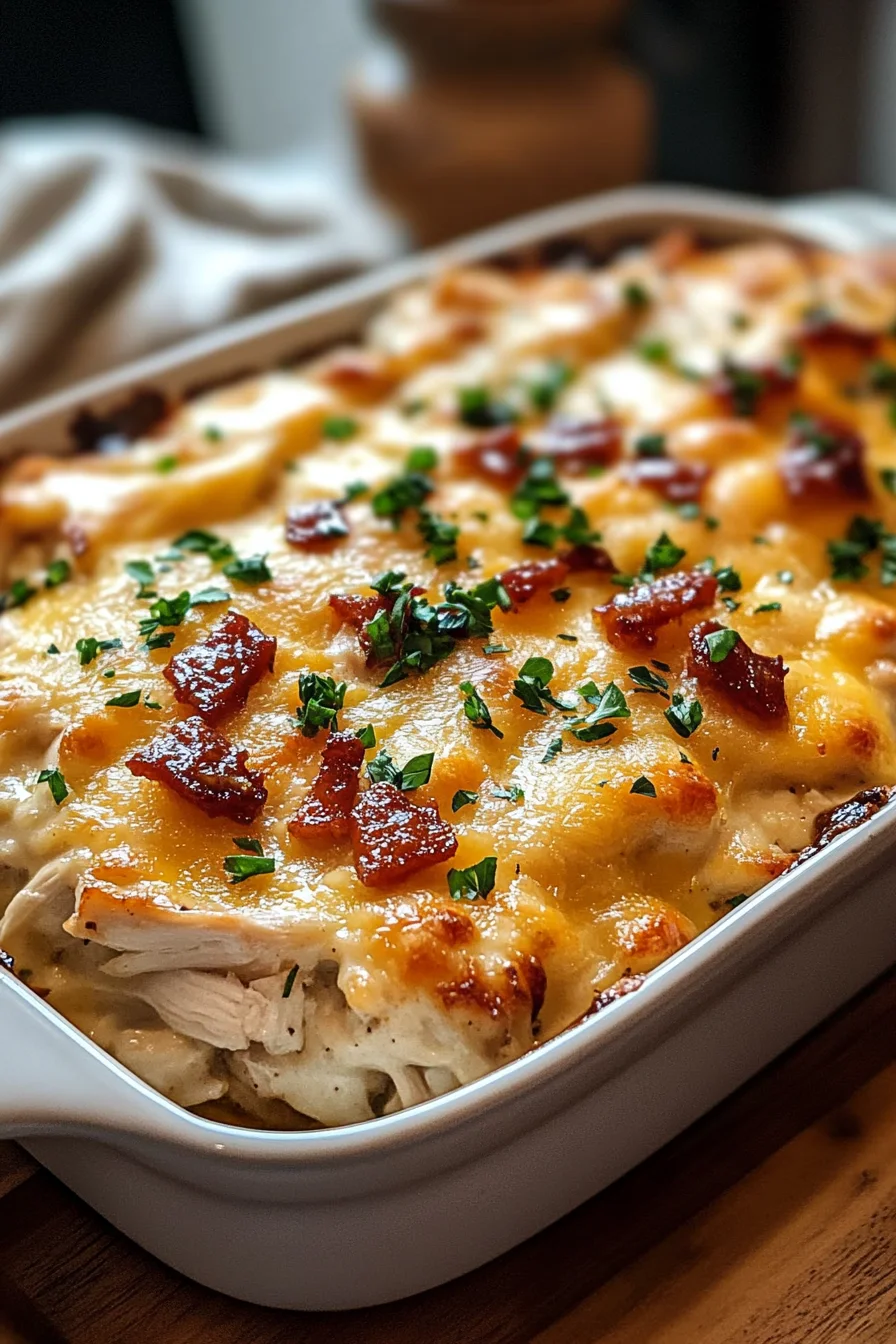 Keto BBQ Hähnchen Auflauf für gemütliche Abende 5 Keto