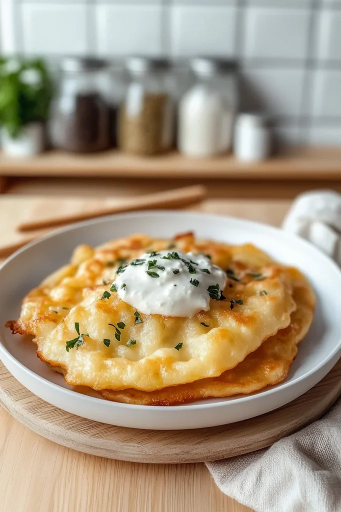 Lángos aus der Heißluftfritteuse