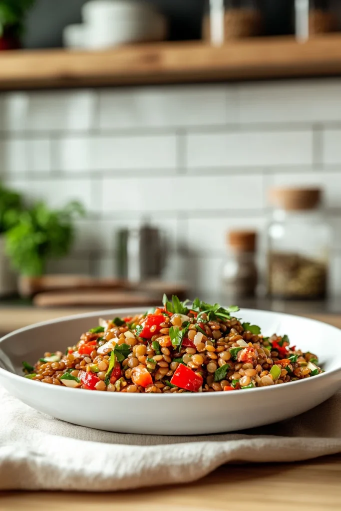 Orientalischer Linsensalat