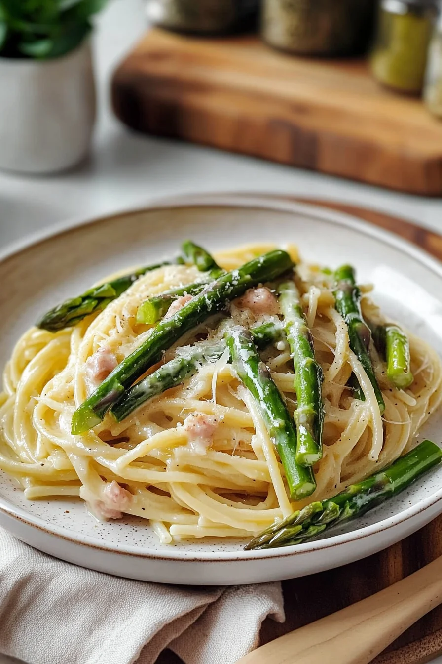 Spargel Pasta - Ein Leckerbissen für den Frühling 6 Spargel