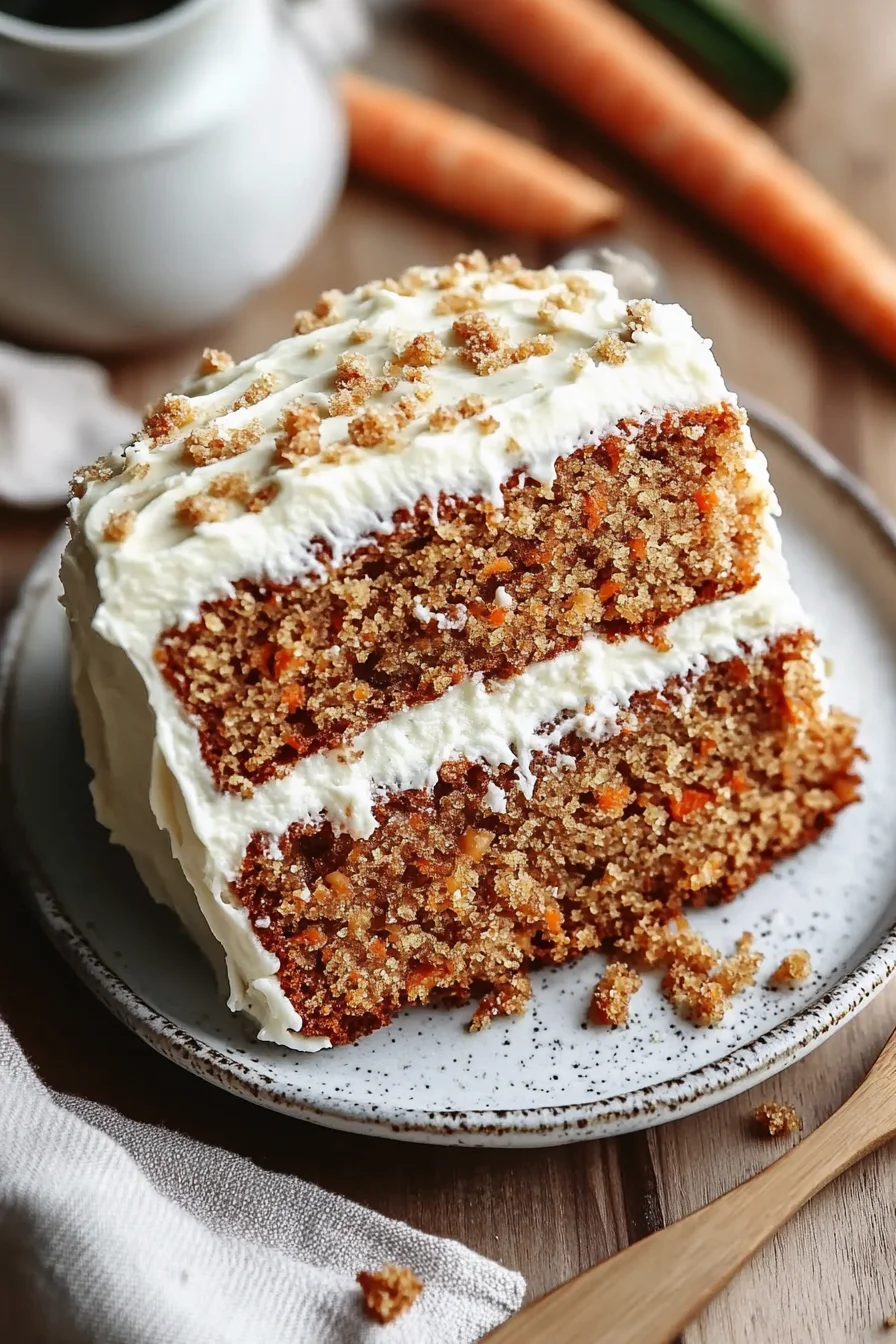 Zuckerfreier Karottenkuchen mit Frischkäse Frosting 5 Zuckerfreier