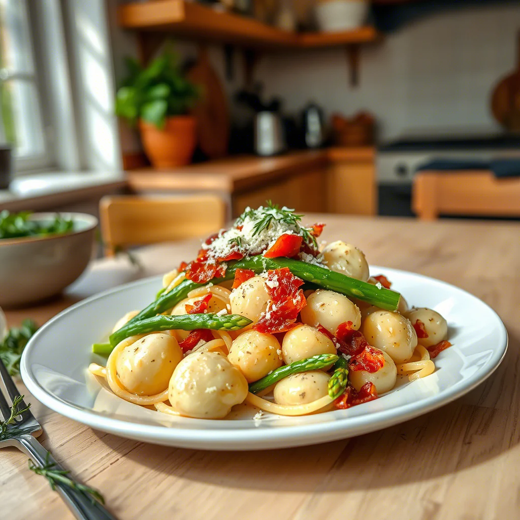 Gnocchi mit grünem Spargel: Frühlingsgenuss