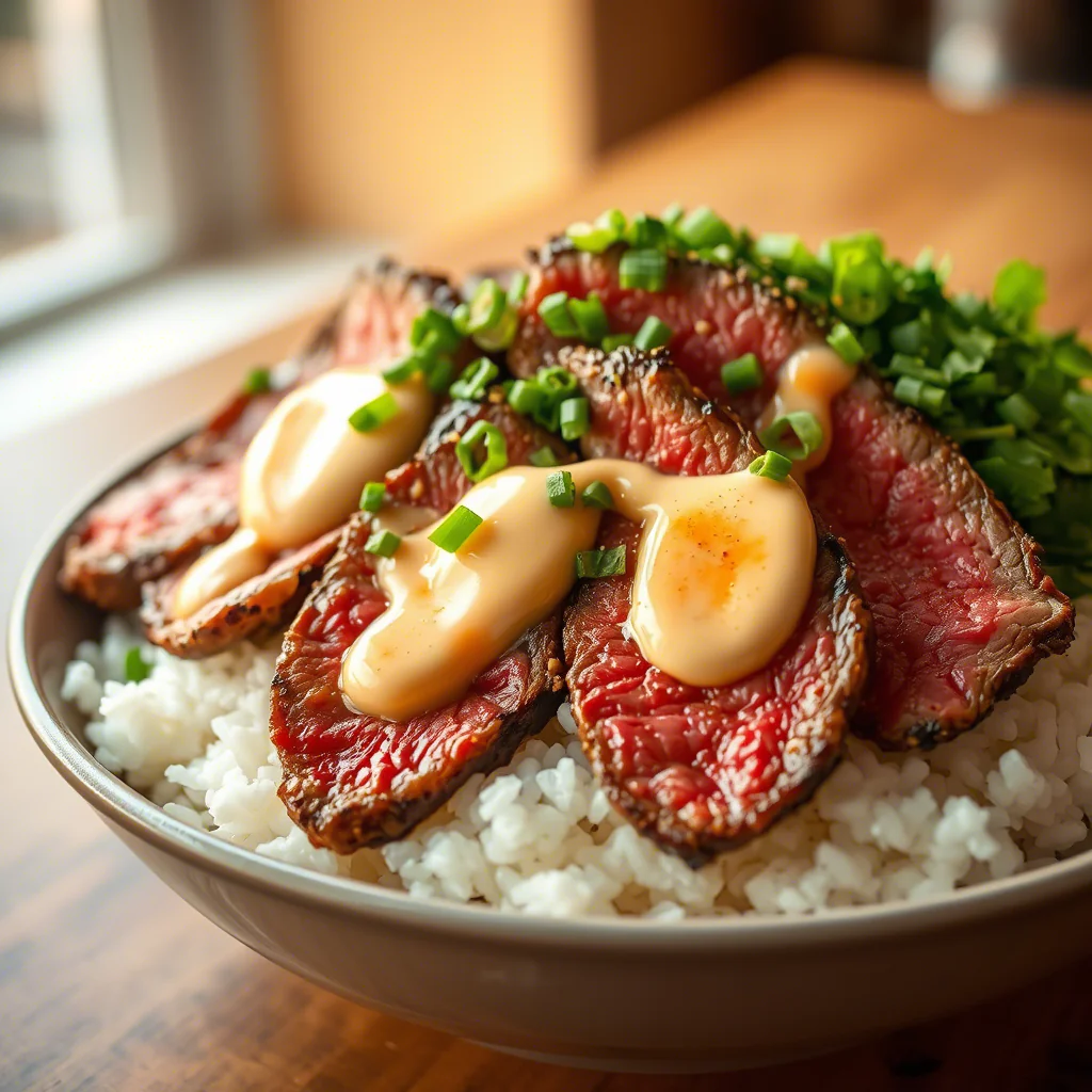 Korean BBQ Steak Bowl: Würzig und cremig