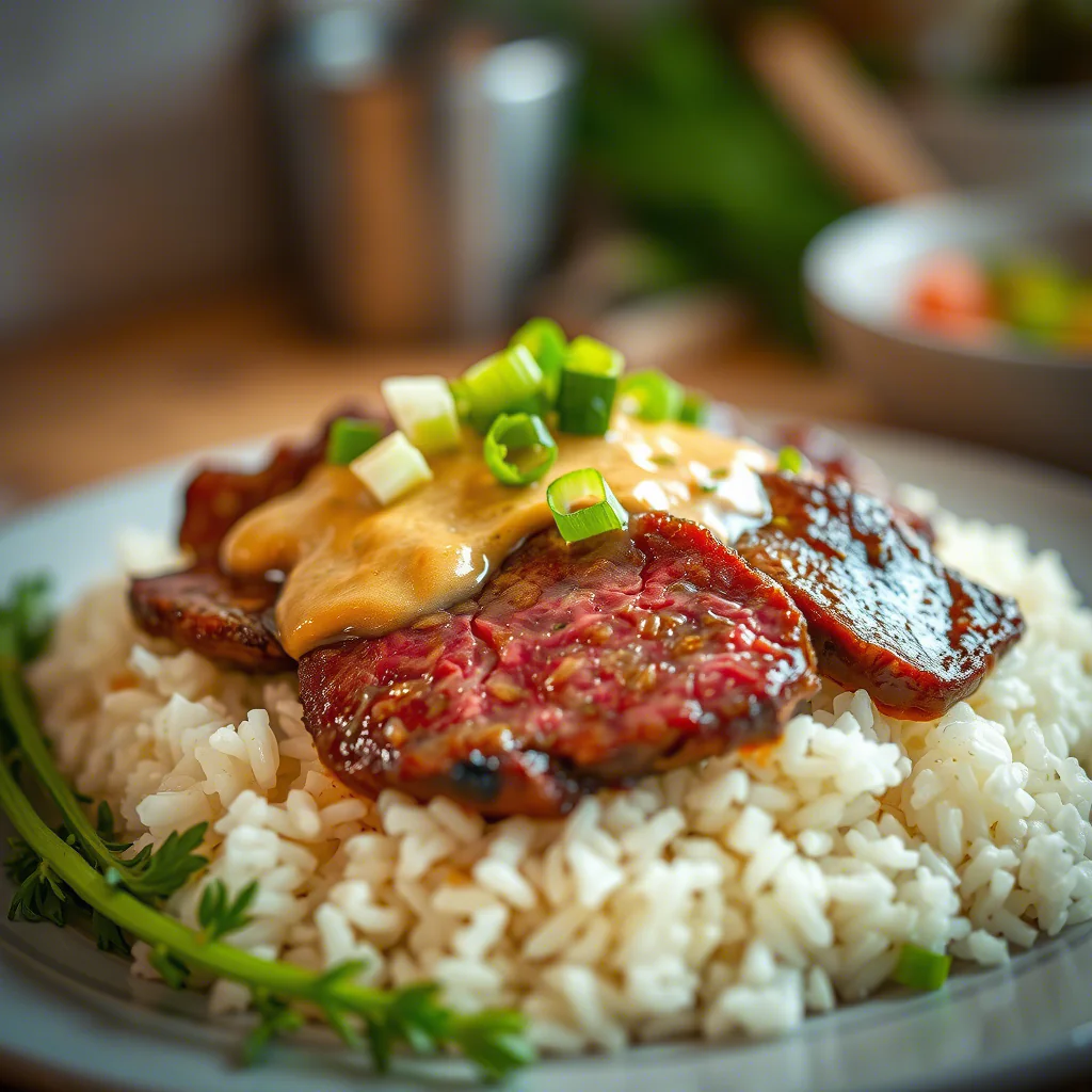 Korean BBQ Steak Bowl: Würzig und cremig