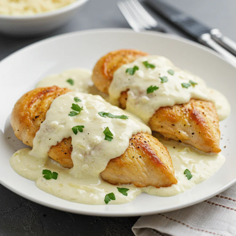 Hähnchenfilet in Frischkäse-Parmesan-Soße: Ein cremiger Genuss