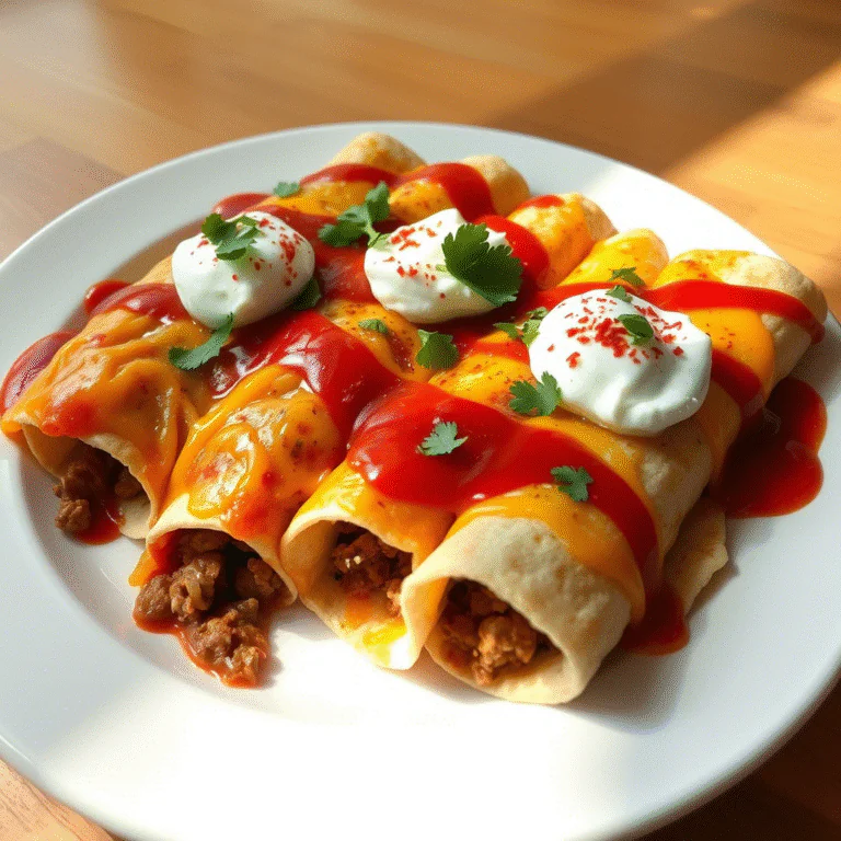 Enchiladas mit Hackfleisch & Käse – Mexikanisches Soulfood für die ganze Familie!