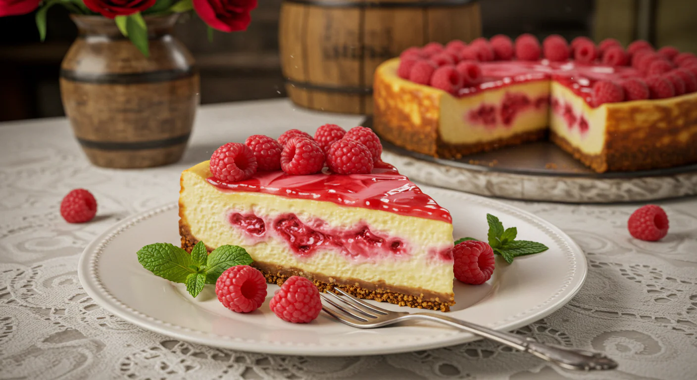 Himbeer Wirbel Käsekuchen – Cremig, fruchtig & ein echter Hingucker!