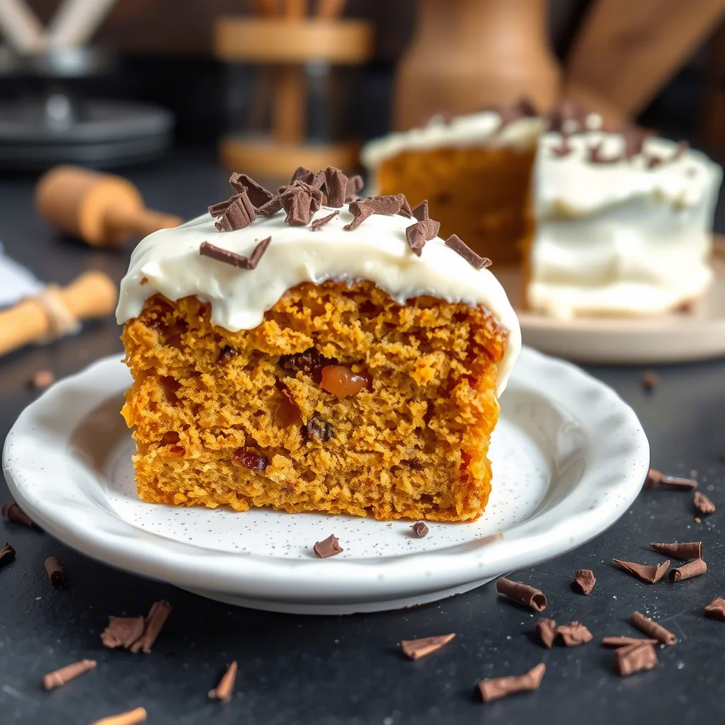 Schoko-Karottenkuchen mit Frischkäse-Frosting Das saftige Rezept für deinen Kuchengenuss!