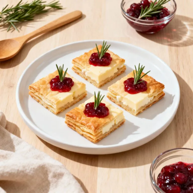 Camembert Blätterteig Häppchen – Einfaches Party-Rezept