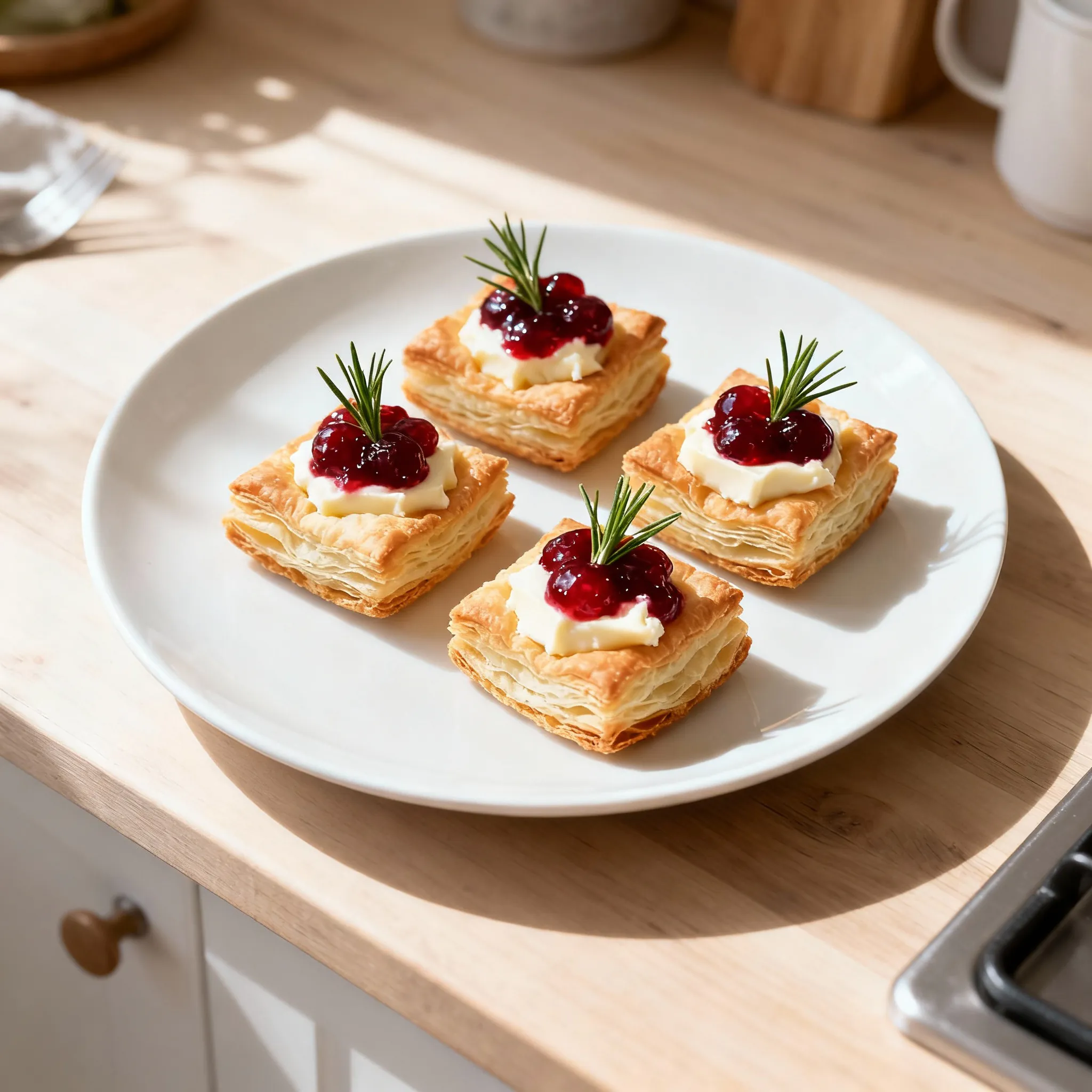 Camembert Blätterteig Häppchen – Einfaches Party-Rezept