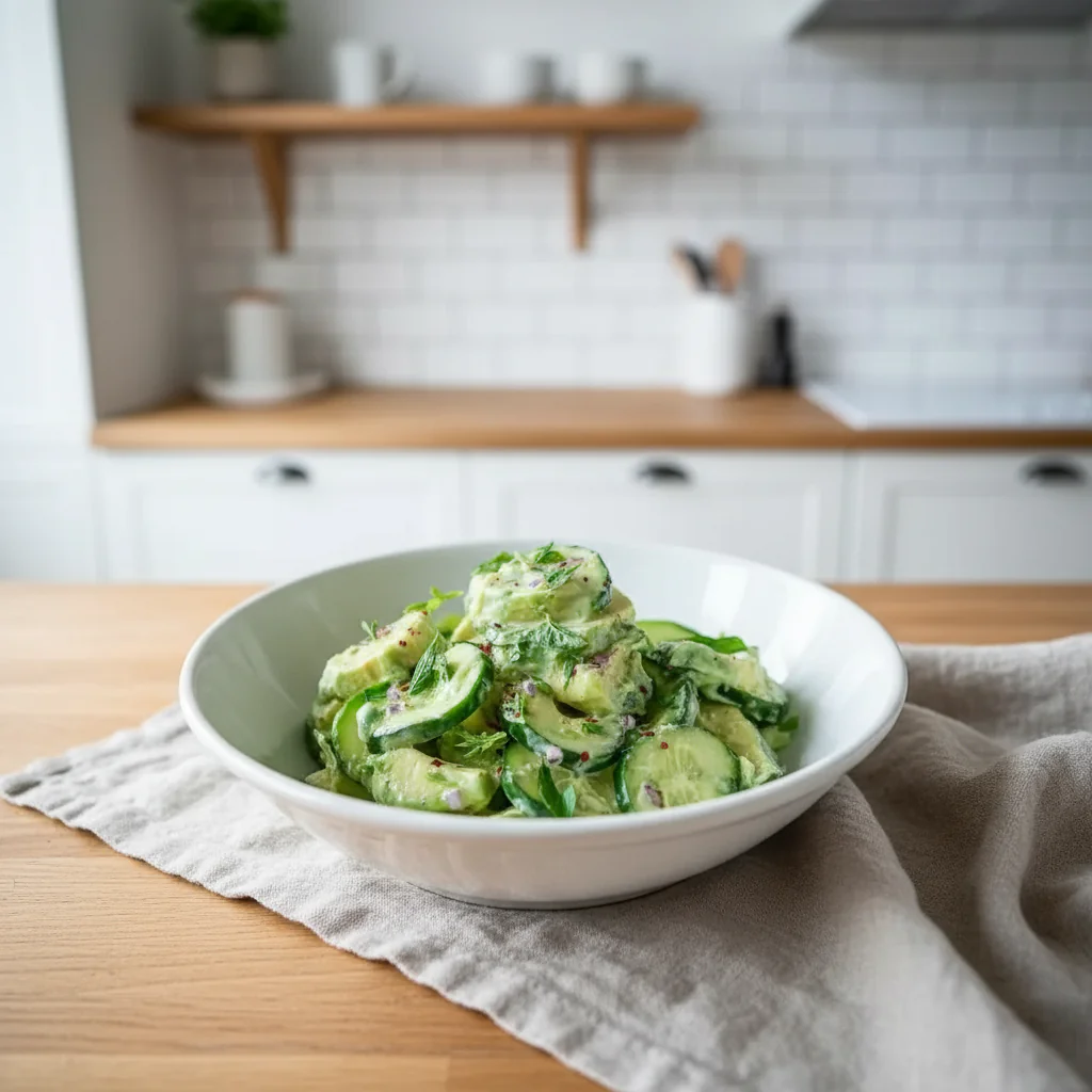 Cremiger Gurken-Avocado-Salat | Schnell & Gesund genießen