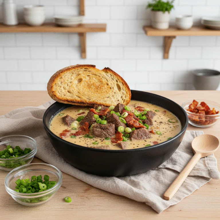 Käse Fleisch Suppe – Herzhaftes Comfort Food Rezept