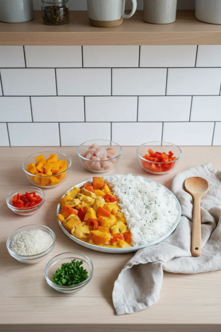 Kürbis Hähnchen Pfanne – Herbstliches One-Pot-Wunder in 30 Minuten