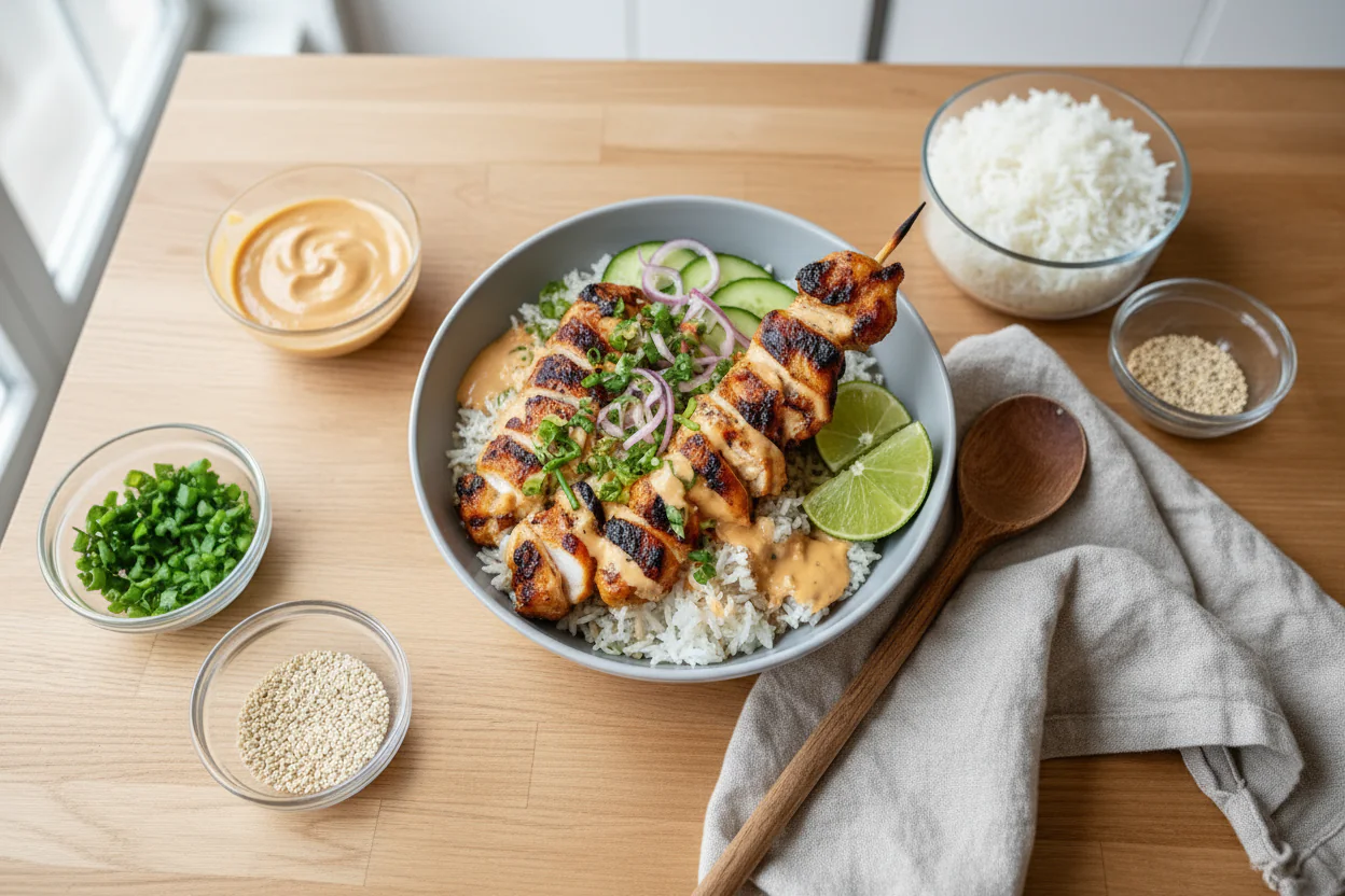 Hähnchen Sweet Chili Bowl Meal Prep 1 Hähnchen Sweet Chili Bowl Meal Prep