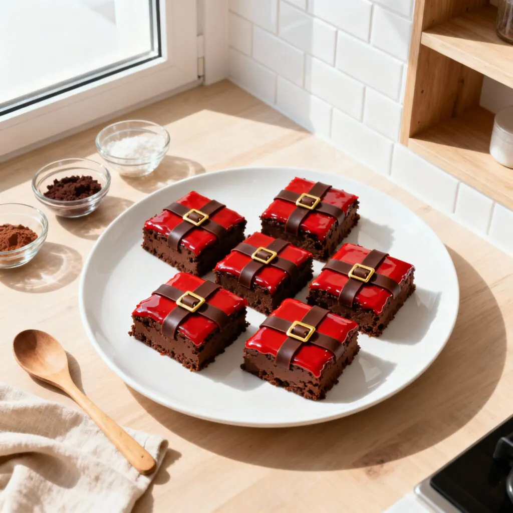 "Weihnachts Brownies Rezept Santa Bauch Brownies einfach & festlich" "Weihnachts Brownies Rezept – Santa Bauch Brownies einfach & festlich" 