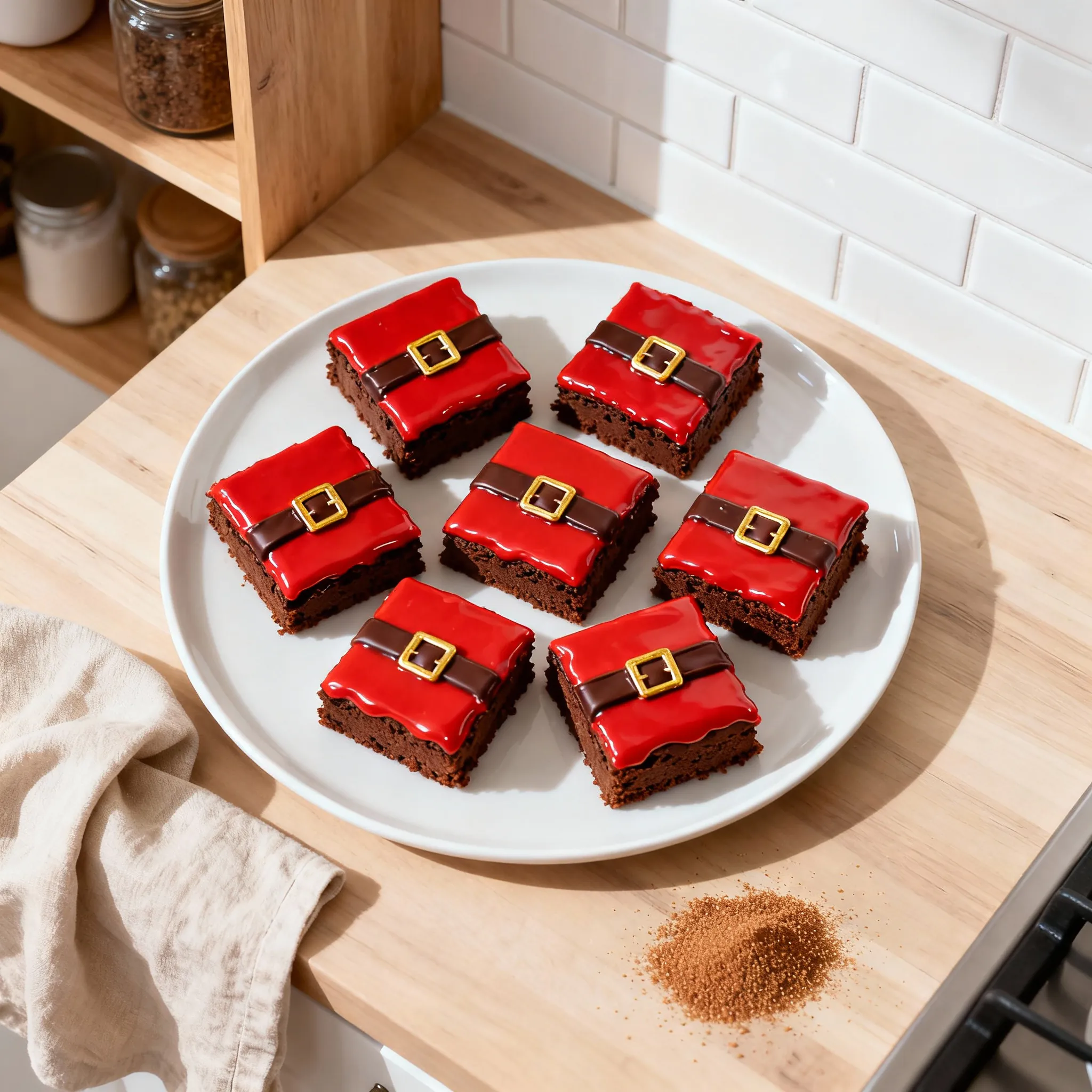 "Weihnachts Brownies Rezept Santa Bauch Brownies einfach & festlich" "Weihnachts Brownies Rezept – Santa Bauch Brownies einfach & festlich"