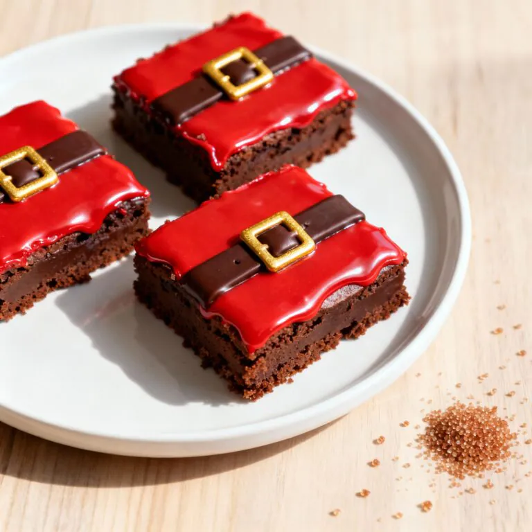 "Weihnachts Brownies Rezept Santa Bauch Brownies einfach & festlich" "Weihnachts Brownies Rezept – Santa Bauch Brownies einfach & festlich"