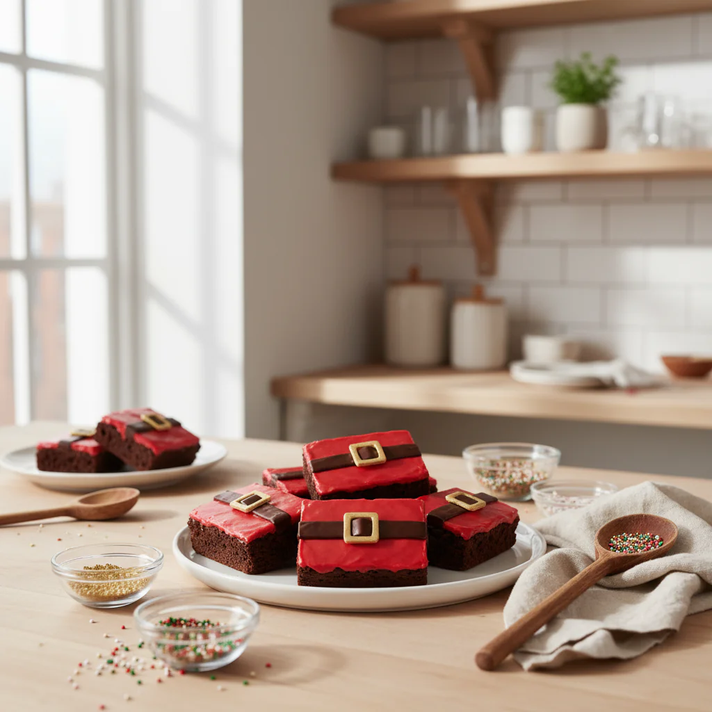 "Weihnachts Brownies Rezept Santa Bauch Brownies einfach & festlich" "Weihnachts Brownies Rezept – Santa Bauch Brownies einfach & festlich" 