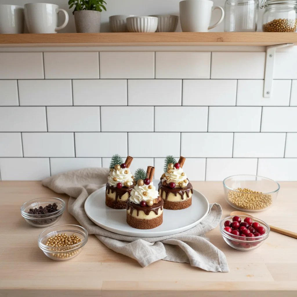 Weihnachts Drip Cakes – Mini Kuchen mit Schokolade rezepte