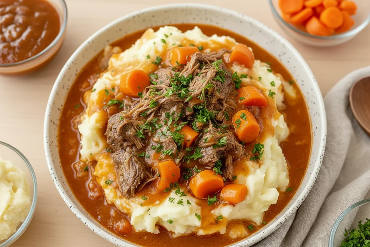 Apple Cider Eintopf mit Kartoffelpüree – Herbstliches Rezept einfach & herzhaft