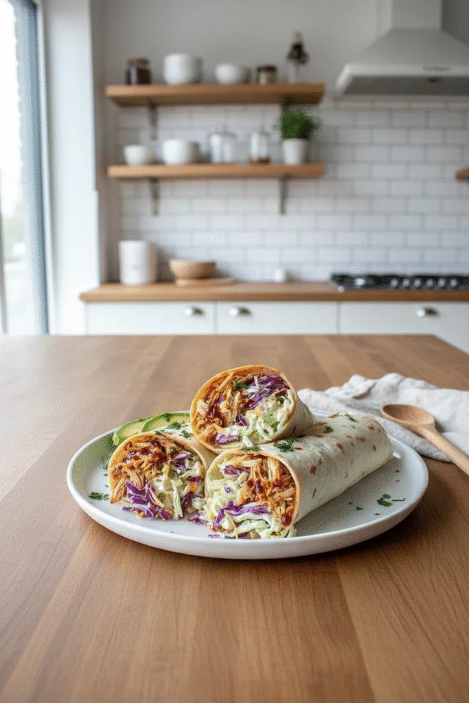 BBQ Hähnchen Wraps Rezept Einfach – Schnelles Mittagessen in 15 Min rezept