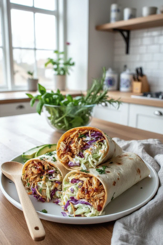 BBQ Hähnchen Wraps Rezept Einfach – Schnelles Mittagessen in 15 Min rezept