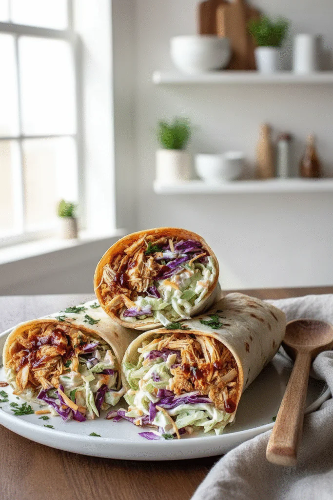 BBQ Hähnchen Wraps Rezept Einfach – Schnelles Mittagessen in 15 Min rezept