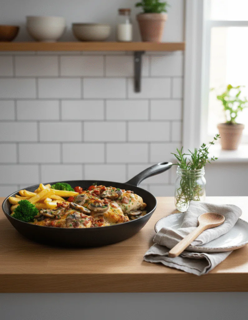 Cremige Pute Holzfäller Art Rezept – Einfach & Lecker mit Käse überbacken