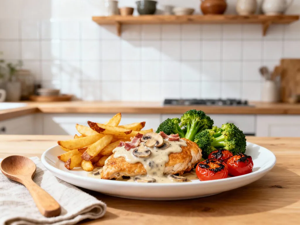 Cremige Pute Holzfäller Art Rezept – Einfach & Lecker mit Käse überbacken