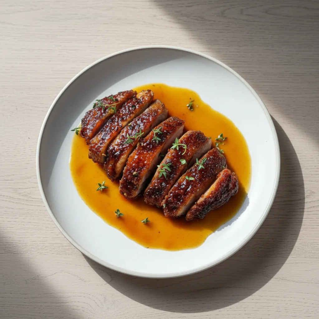 Gebratene Entenbrust mit Orangensauce – So gelingt die knusprige Haut