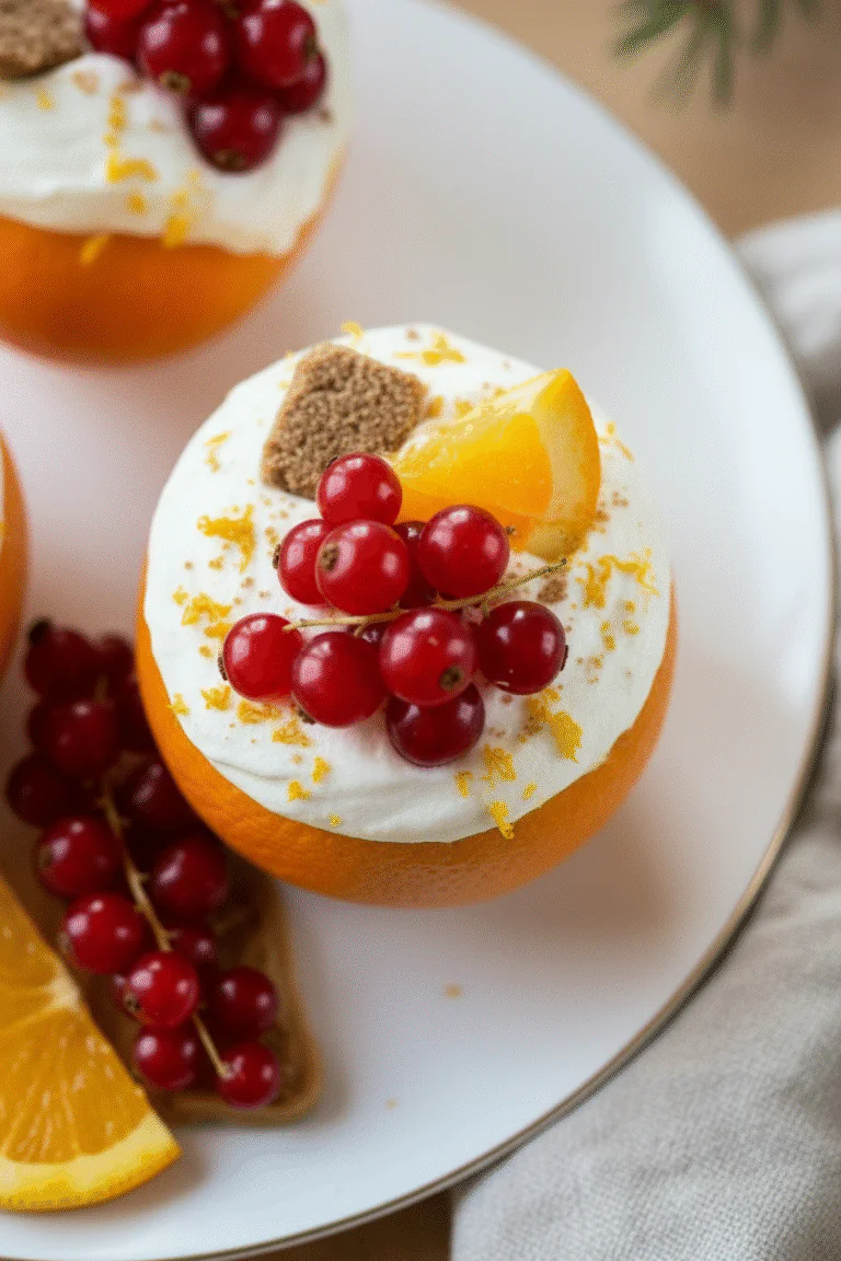 Orangen Quarkcreme dessert