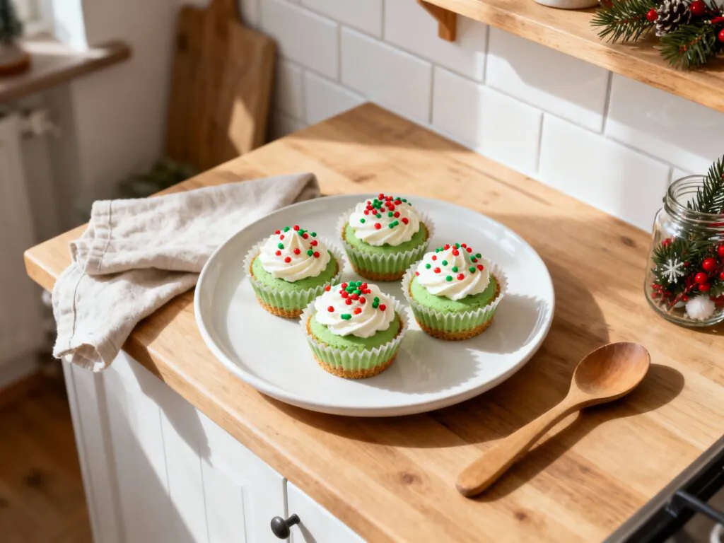 Grinch Mini Cheesecakes Rezept – Festliches Weihnachtsdessert Einfach & Schnell