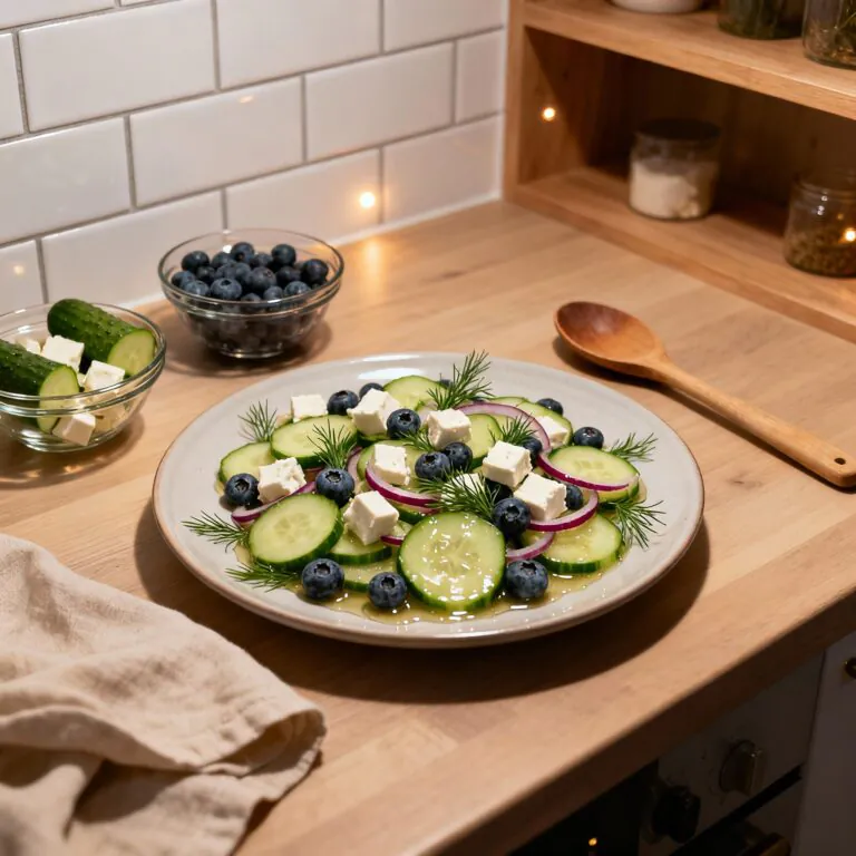 Gurken Blaubeer Salat Rezept Einfach – Erfrischend Lecker in 15 Minuten rezept
