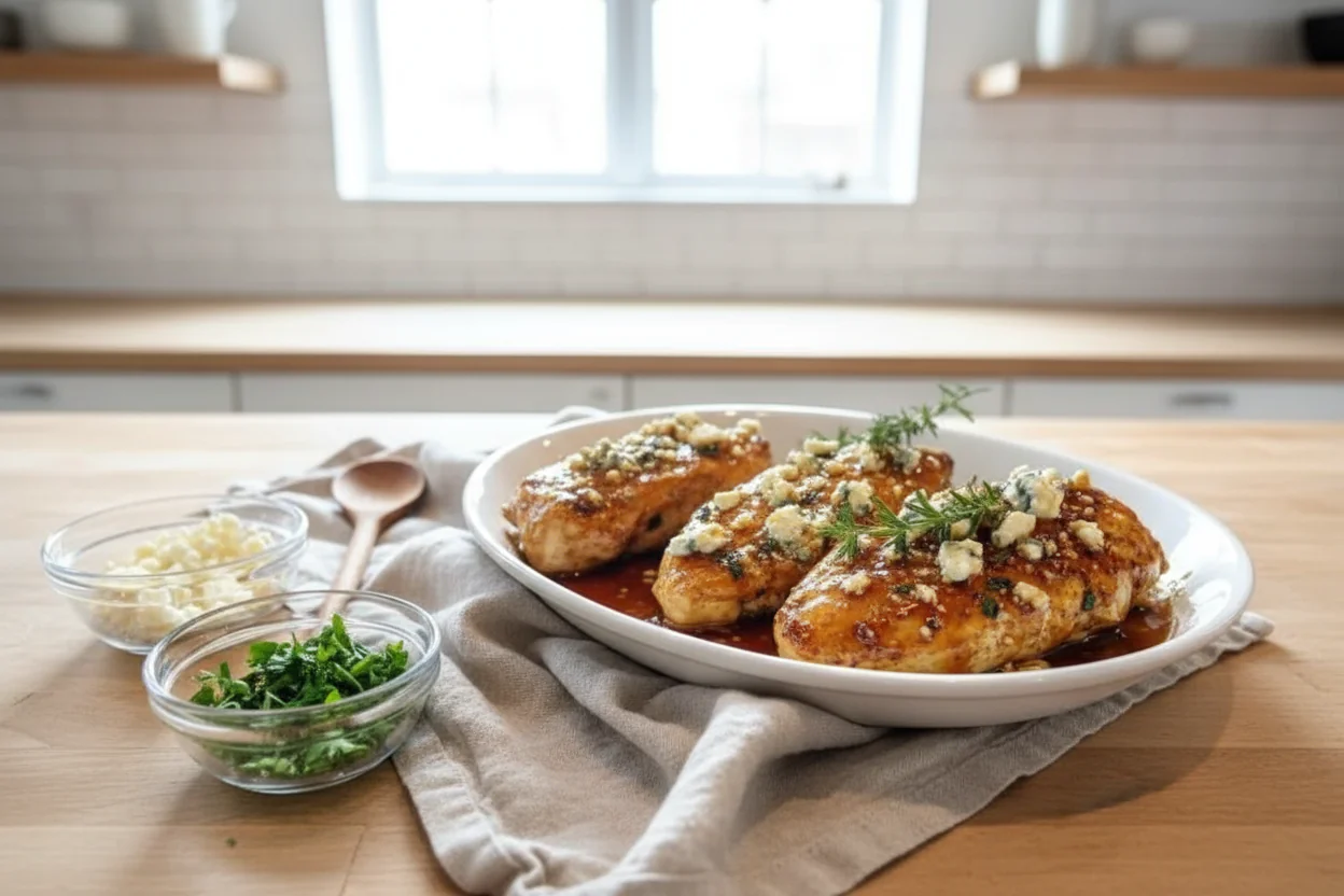 Hot Honey Feta Hähnchen Rezept – Süß-Scharfer Genuss in 30 Minuten rezept