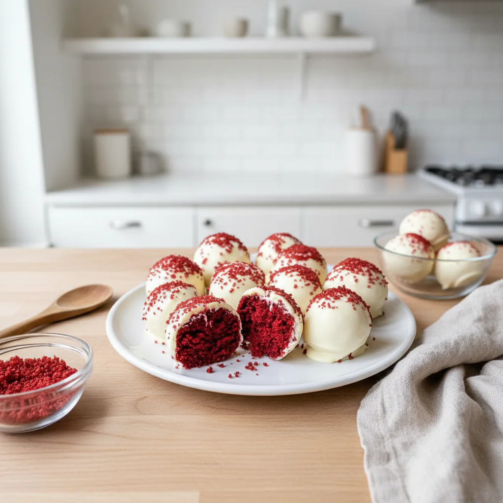 Red Velvet Cheesecake Bites Rezept – Die besten Käsekuchen-Kugeln für die Feiertage