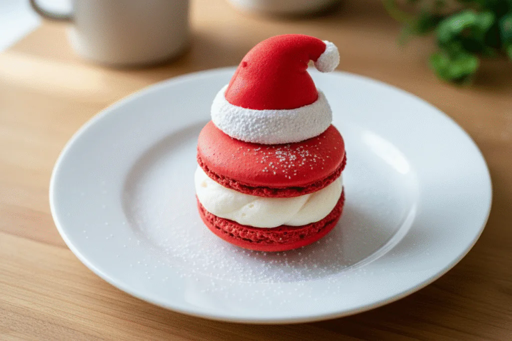 Weihnachtsmann Macarons Rezept – Die süßesten Macarons für die Feiertage rezept