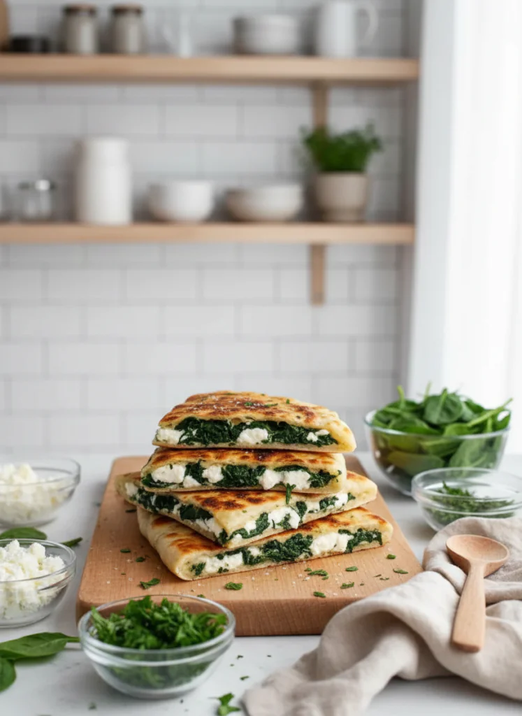 30 Minuten Spinat Feta Quesadillas Rezept – Schnell Vegetarisch Lecker