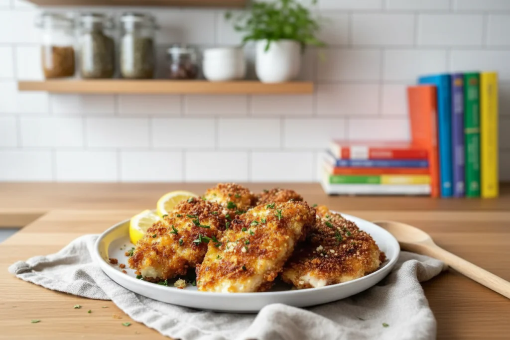 Airfryer Hähnchen mit Parmesan Kruste Rezept – Knusprig & einfach in 25 Minuten
