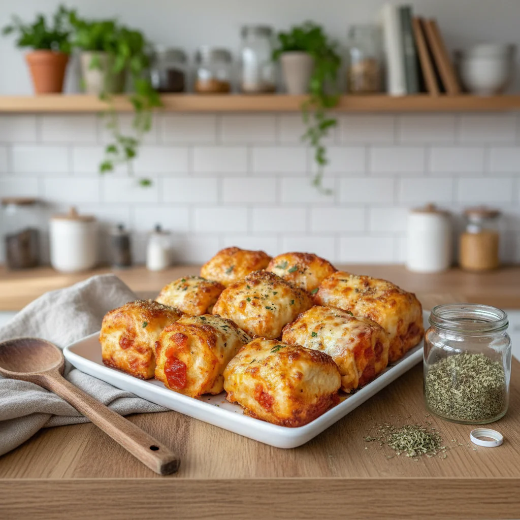 Airfryer Pizza Rolls Rezept einfach – Knusprig, käsig & schnell in 15 Min