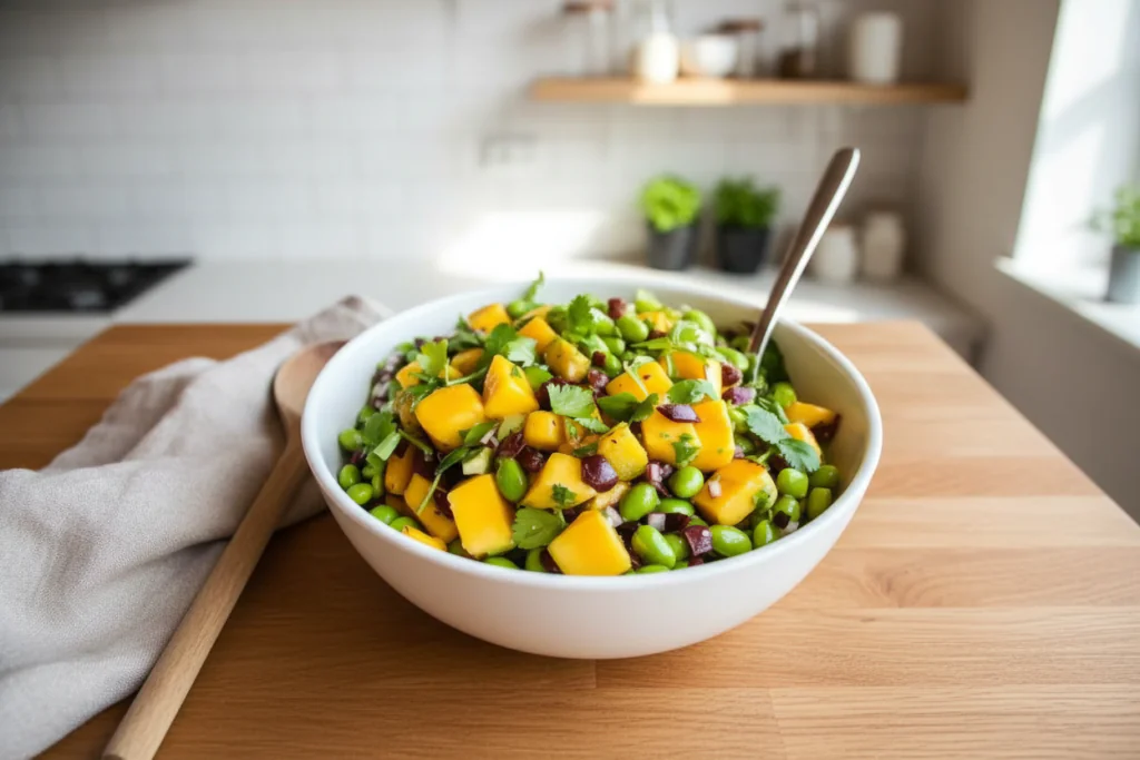Edamame Mango Salat Rezept
