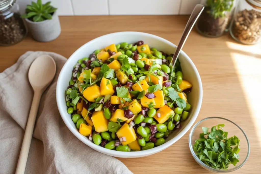 Edamame Mango Salat Rezept