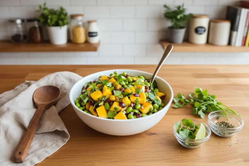 Edamame Mango Salat Rezept