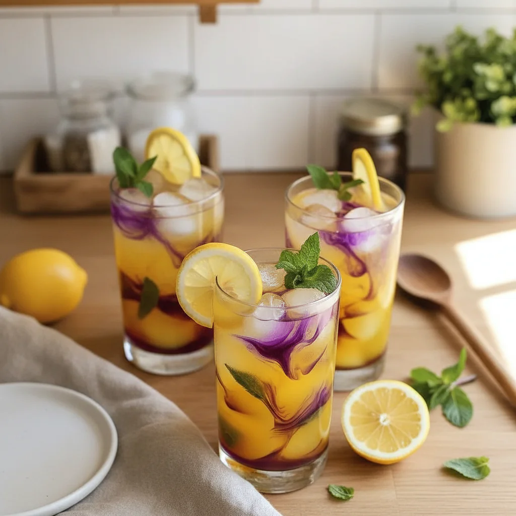 Farbwechselnde Limonade erfrischend und kreativ selbermachen