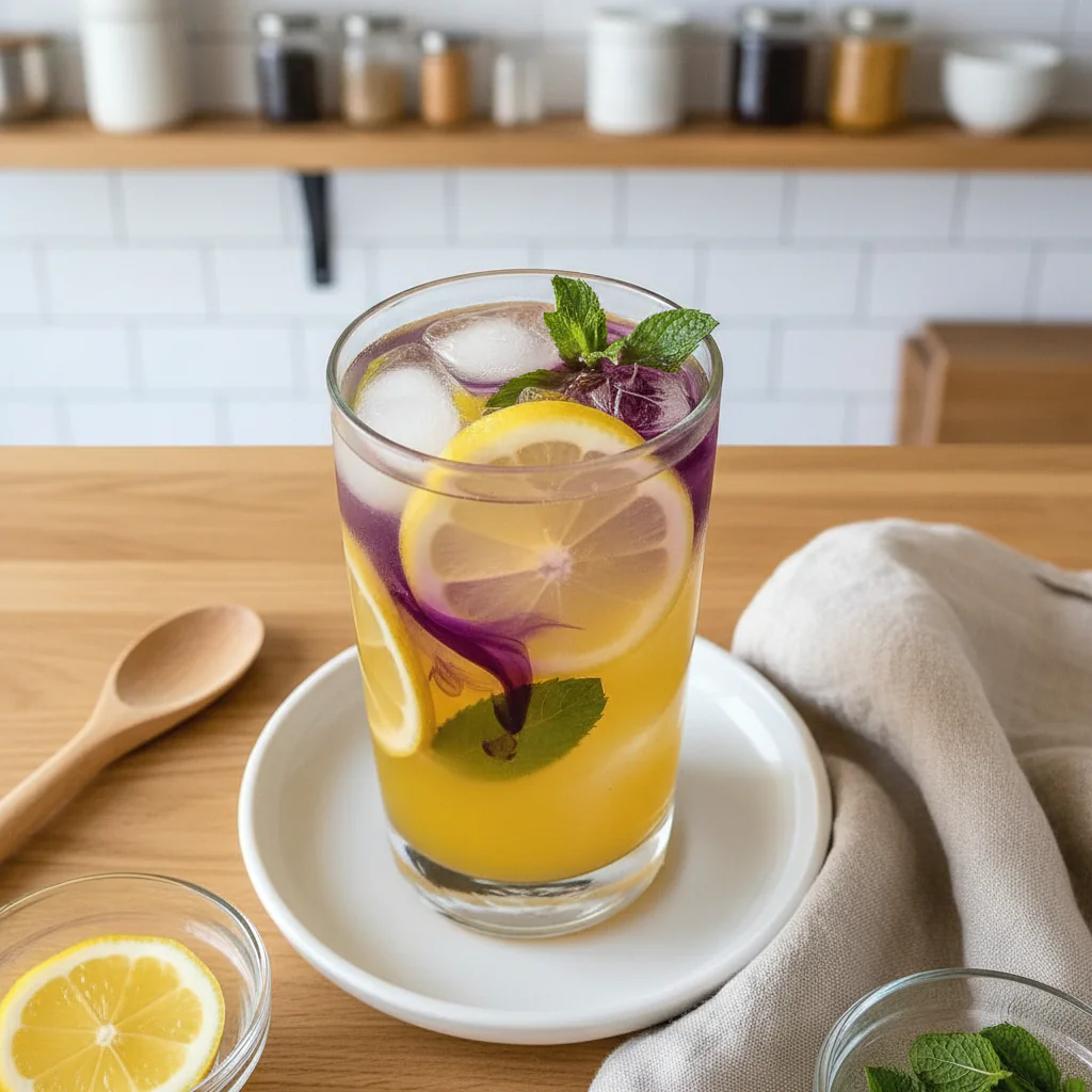 Farbwechselnde Limonade erfrischend und kreativ selbermachen