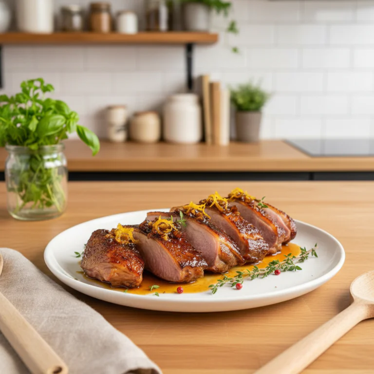 Gebratene Entenbrust mit Weihnachtsgewürzen Rezept – Festlicher Genuss