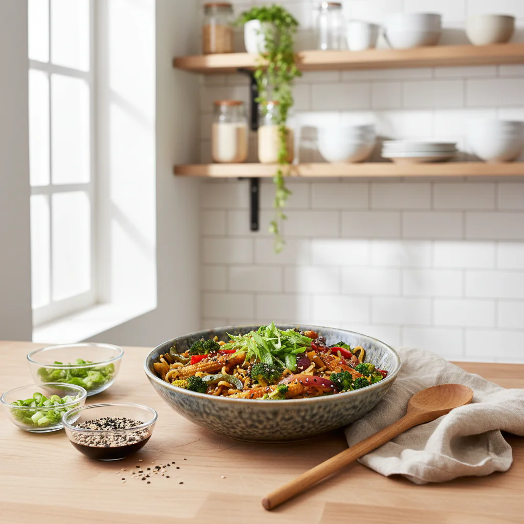 Hähnchen Teriyaki Nudeln Rezept – Schnell Einfach & Lecker 30 Min